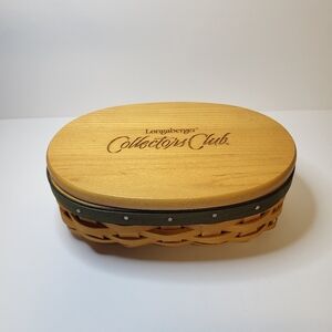 Longaberger Collectors Club Harmony Basket No. 5 With Lid And Plastic Protector